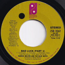 画像をギャラリービューアに読み込む, Harold Melvin And The Blue Notes - Bad Luck (Part 1) / (Part 2) (7 inch Record / Used)