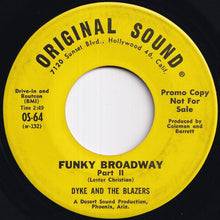 Load image into Gallery viewer, Dyke And The Blazers - Funky Broadway (Part I) / (Part II) (7 inch Record / Used)