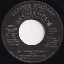画像をギャラリービューアに読み込む, Armada Orchestra - Tell Me What You Want / (Disco Version) (7 inch Record / Used)