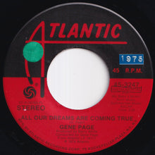 Load image into Gallery viewer, Gene Page - All Our Dreams Are Coming True / Cream Corner (Get What You Want) (7 inch Record / Used)