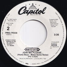 Load image into Gallery viewer, Mantronix - Join Me Please... (Home Boys - Make Some Noise) (PG Edit) / (PG 13 Edit) (7 inch Record / Used)