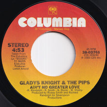Load image into Gallery viewer, Gladys Knight And The Pips - Save The Overtime (For Me) / Ain't No Greater Love (7 inch Record / Used)