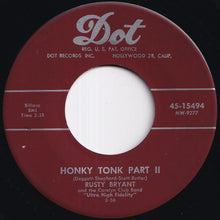 Load image into Gallery viewer, Rusty Bryant And The Carolyn Club Band - Honky Tonk Part II / Lonely Cryin' Heart (7 inch Record / Used)