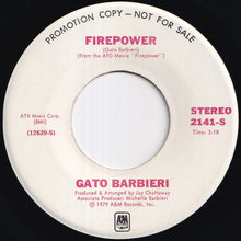 画像をギャラリービューアに読み込む, Gato Barbieri - Firepower (Stereo) / (Mono) (7 inch Record / Used)