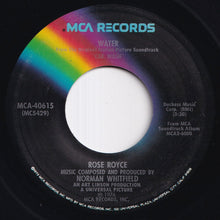 画像をギャラリービューアに読み込む, Rose Royce - Car Wash / Water (7 inch Record / Used)