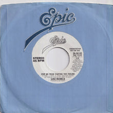 Load image into Gallery viewer, Lou Rawls - Stop Me From Starting This Feeling / Stop Me From Starting This Feeling (7 inch Record / Used)