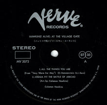 画像をギャラリービューアに読み込む, Coleman Hawkins - Hawkins! Alive! At The Village Gate (LP Record / Used)