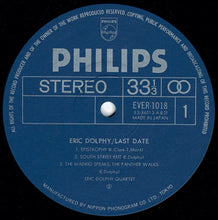 画像をギャラリービューアに読み込む, Eric Dolphy - Last Date (LP Record / Used)