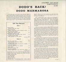 画像をギャラリービューアに読み込む, Dodo Marmarosa - Dodo's Back (LP Record / Used)