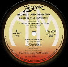 画像をギャラリービューアに読み込む, Dave Brubeck, Paul Desmond - 1975: The Duets (LP Record / Used)