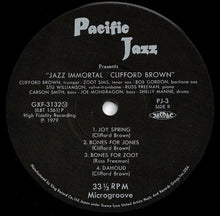 Load image into Gallery viewer, Clifford Brown - Jazz Immortal  (LP Record / Used)