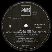 画像をギャラリービューアに読み込む, Archie Shepp - Life At The Donaueschingen Music Festival (LP Record / Used)