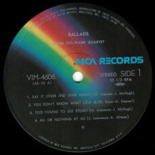 画像をギャラリービューアに読み込む, John Coltrane - Ballads (LP Record / Used)