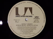 画像をギャラリービューアに読み込む, Shirley Bassey Screen Music, Shirley’s Style United Artists Records GP 772