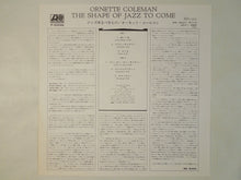 画像をギャラリービューアに読み込む, Ornette Coleman - The Shape Of Jazz To Come (LP-Vinyl Record/Used)
