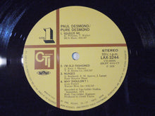 画像をギャラリービューアに読み込む, Paul Desmond - Pure Desmond (LP-Vinyl Record/Used)