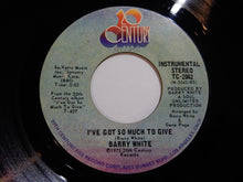 画像をギャラリービューアに読み込む, Barry White - I've Got So Much To Give / Instrumental (7inch-Vinyl Record/Used)