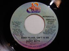 画像をギャラリービューアに読み込む, Barry White - Honey Please, Can't Ya See / (Instrumental) (7inch-Vinyl Record/Used)