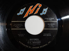 画像をギャラリービューアに読み込む, O.V. Wright - Rhymes / Without You (7inch-Vinyl Record/Used)