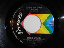 画像をギャラリービューアに読み込む, Jackie Wilson - Let This Be A Letter / Didn't I (7inch-Vinyl Record/Used)