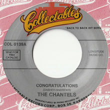 画像をギャラリービューアに読み込む, Chantels - Congratulations / If You Try (7inch-Vinyl Record/Used)