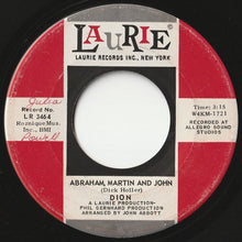 Load image into Gallery viewer, Dion - Abraham, Martin And John / Daddy Rollin' (7inch-Vinyl Record/Used)
