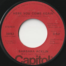 画像をギャラリービューアに読み込む, Barbara Acklin - Raindrops / Here You Come Again (7inch-Vinyl Record/Used)