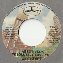 画像をギャラリービューアに読み込む, William Bell - Coming Back For More / I Absotively, Posolutely Love You (7 inch Record / Used)