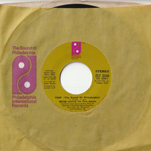 MFSB, Three Degrees - TSOP (The Sound Of Philadelphia) / Something For Nothing (7 inch Record / Used)
