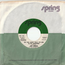 画像をギャラリービューアに読み込む, Joe Simon - Carry Me / Do You Know What It's Like To Be Lonesome? (7 inch Record / Used)
