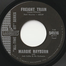 Load image into Gallery viewer, Margie Rayburn - Freight Train / I'm Available (7 inch Record / Used)