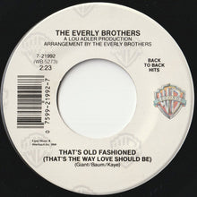 Load image into Gallery viewer, Everly Brothers - Crying In The Rain / That's Old Fashioned (7 inch Record / Used)