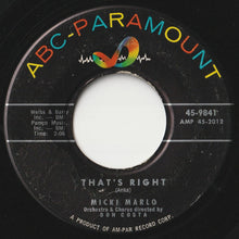 画像をギャラリービューアに読み込む, Micki Marlo - That's Right / What You've Done To Me (7 inch Record / Used)