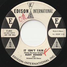 画像をギャラリービューアに読み込む, Rudy Render - Please Accept My Love / It Isn't Fair (7 inch Record / Used)