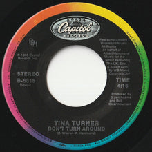 Load image into Gallery viewer, Tina Turner - Typical Male / Don't Turn Around (7 inch Record / Used)