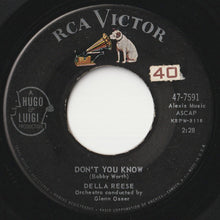 Load image into Gallery viewer, Della Reese - Don't You Know / Soldier, Won't You Marry Me? (7 inch Record / Used)