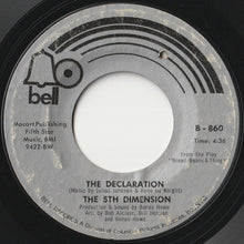 画像をギャラリービューアに読み込む, 5th Dimension - The Declaration / Medley: A Change Is Gonna Come & People Gotta Be Free (7 inch Record / Used)