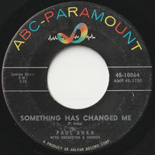 画像をギャラリービューアに読み込む, Paul Anka - It's Time To Cry / Something Has Changed Me (7 inch Record / Used)