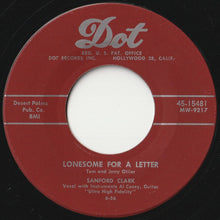 画像をギャラリービューアに読み込む, Sanford Clark - The Fool / Lonesome For A Letter (7 inch Record / Used)
