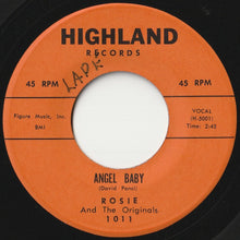 Load image into Gallery viewer, Rosie And The Originals - Angel Baby / Give Me Love (7 inch Record / Used)