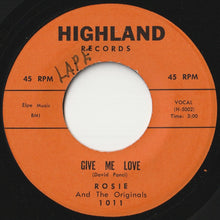 Load image into Gallery viewer, Rosie And The Originals - Angel Baby / Give Me Love (7 inch Record / Used)