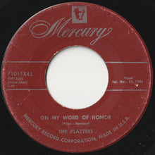 画像をギャラリービューアに読み込む, Platters - One In A Million / On My Word Of Honor (7 inch Record / Used)