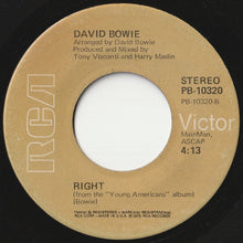 画像をギャラリービューアに読み込む, David Bowie - Fame / Right (7 inch Record / Used)