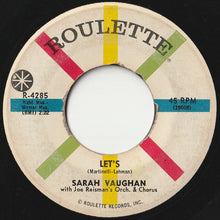 画像をギャラリービューアに読み込む, Sarah Vaughan - Serenata / Let's (7 inch Record / Used)