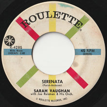 画像をギャラリービューアに読み込む, Sarah Vaughan - Serenata / Let's (7 inch Record / Used)