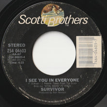画像をギャラリービューアに読み込む, Survivor - I Can't Hold Back / I See You In Everyone (7 inch Record / Used)