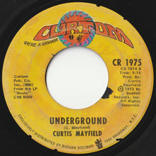画像をギャラリービューアに読み込む, Curtis Mayfield - Freddie's Dead (Theme From Superfly) / Underground (7 inch Record / Used)