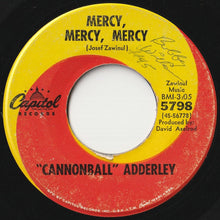 画像をギャラリービューアに読み込む, Cannonball Adderley - Mercy, Mercy, Mercy / Games (7 inch Record / Used)