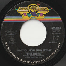 画像をギャラリービューアに読み込む, First Choice - Doctor Love / I Love You More Than Before (7 inch Record / Used)