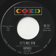 画像をギャラリービューアに読み込む, Duprees - (It's No) Sin / The Sand And The Sea (7 inch Record / Used)